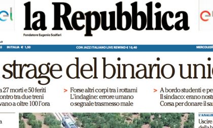 Le prime pagine dei giornali mercoledì 13 luglio 2016