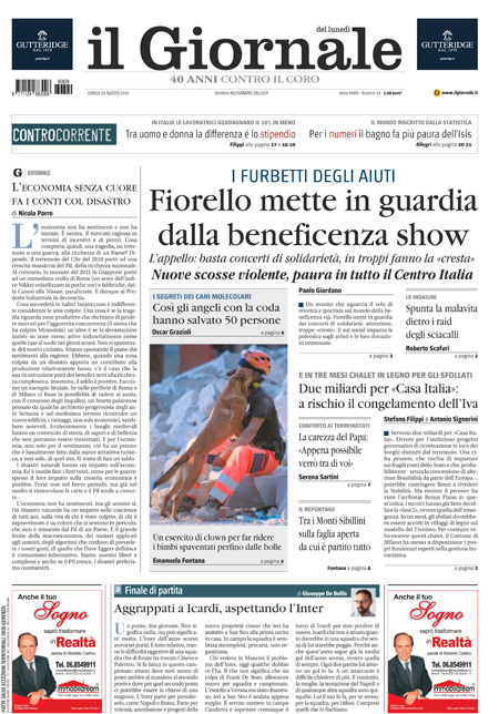 [NAZIONALE - 1] GIORN/INTERNI/PAG-PRIMA ... 29/08/16