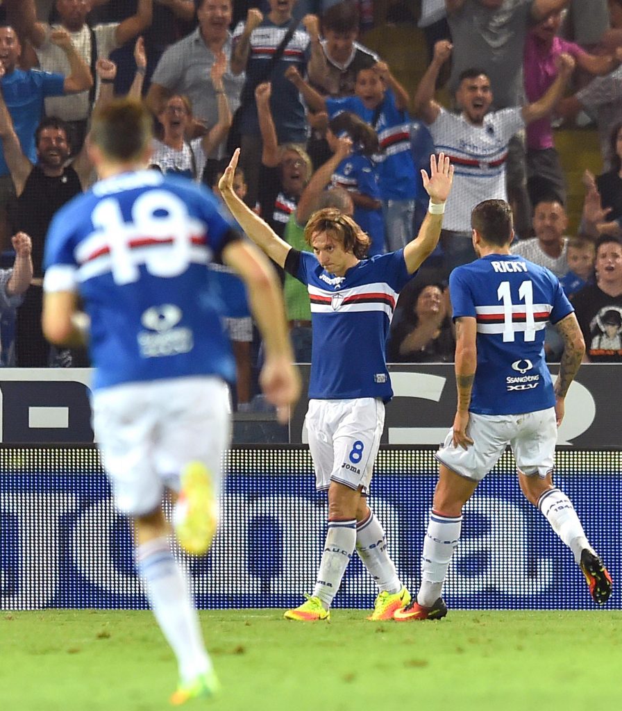 Serie A soccer match Uc Sampdoria vs Atalanta