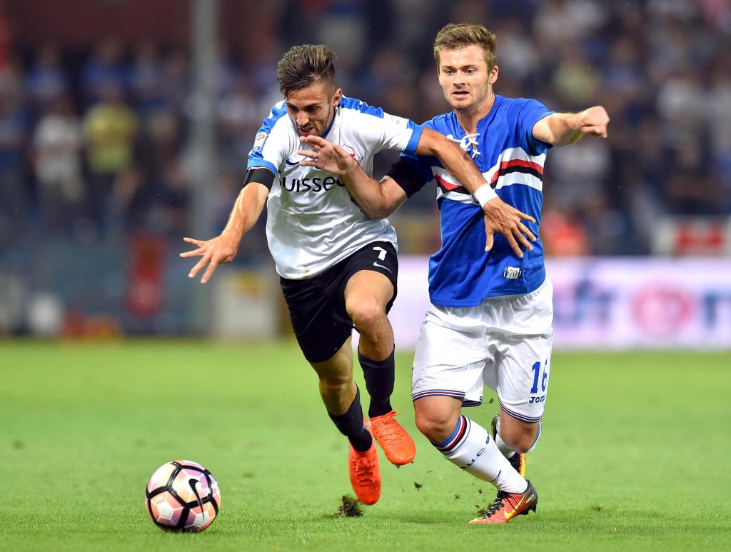 Serie A soccer match Uc Sampdoria vs Atalanta