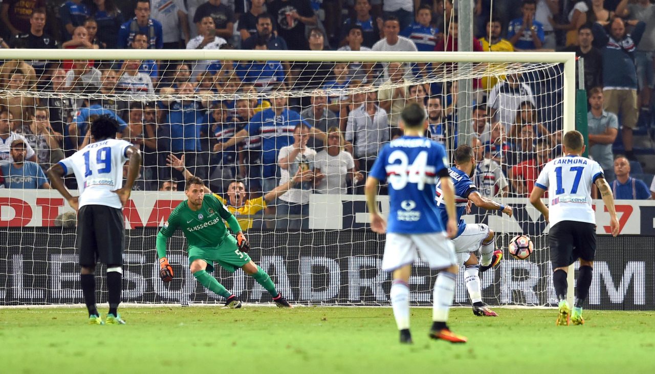 Tutto in un tempo: Kessie illude, poi è 2-1 Samp