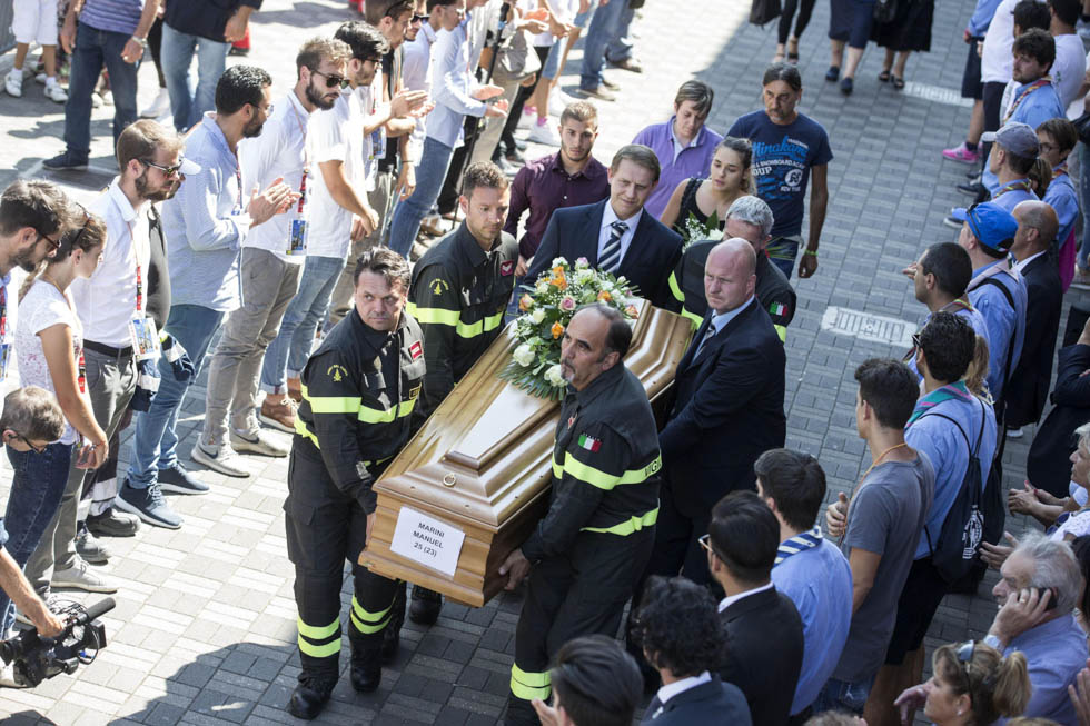 Earthquake: funeral for Marche victims