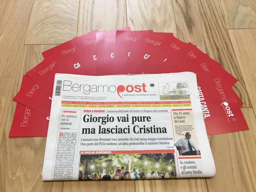 Bergamopost cartaceo settimanale primo numero