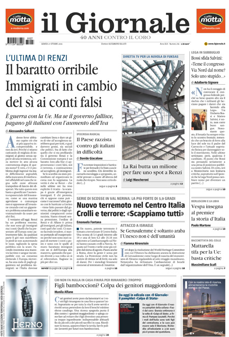 [NAZIONALE - 1] GIORN/INTERNI/PAG-PRIMA ... 27/10/16