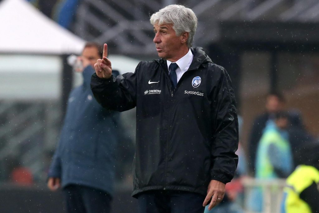 Atalanta's head coach Gian Piero Gasperini during the Italian Serie A soccer match Atalanta vs Inter at Stadio Atleti Azzurri d'Italia in Bergamo, Italy, 23 October 2016. ANSA/PAOLO MAGNI