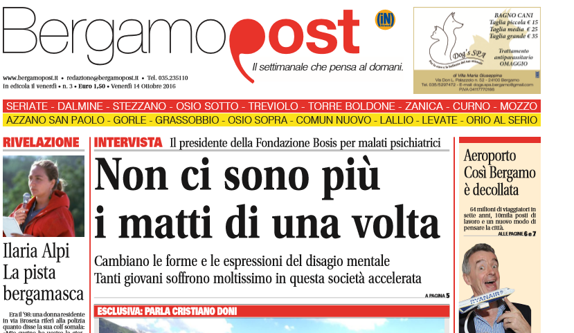 Cosa c’è nel terzo BergamoPost che dal 14 ottobre è in edicola