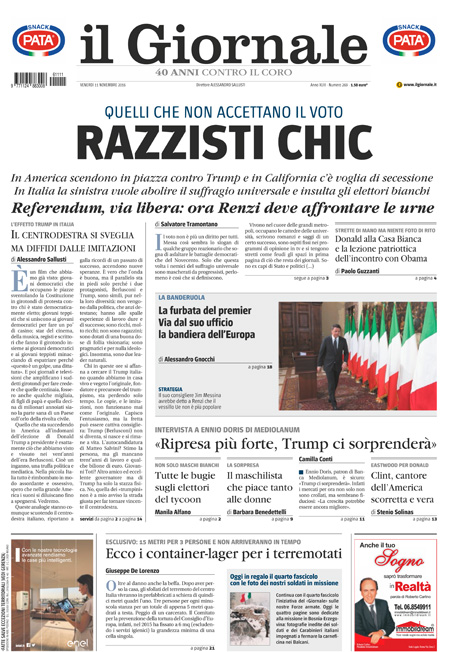 [NAZIONALE - 1] GIORN/INTERNI/PAG-PRIMA ... 11/11/16