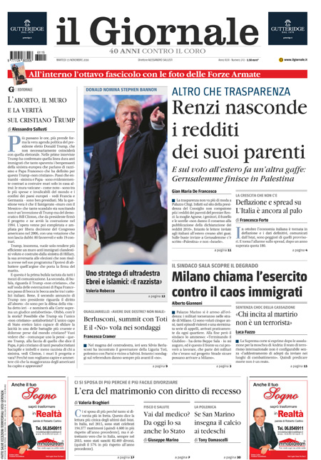 [NAZIONALE - 1] GIORN/INTERNI/PAG-PRIMA ... 15/11/16