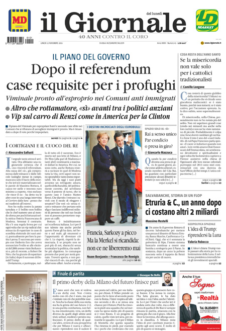 [NAZIONALE - 1] GIORN/INTERNI/PAG-PRIMA ... 21/11/16