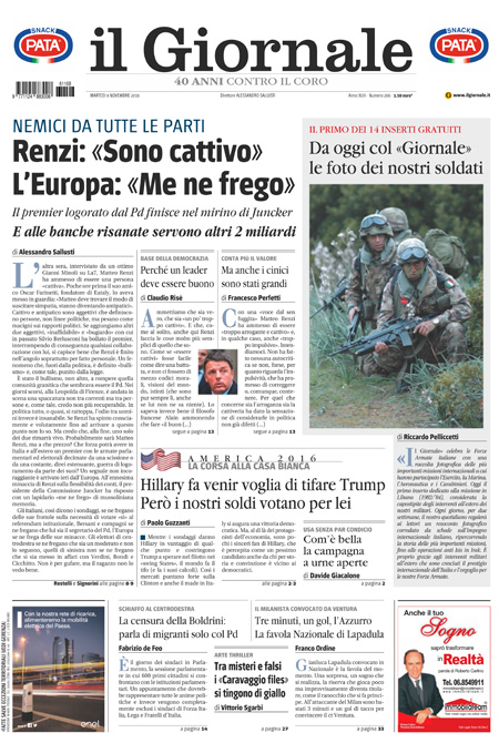 [NAZIONALE - 1] GIORN/INTERNI/PAG-PRIMA ... 08/11/16