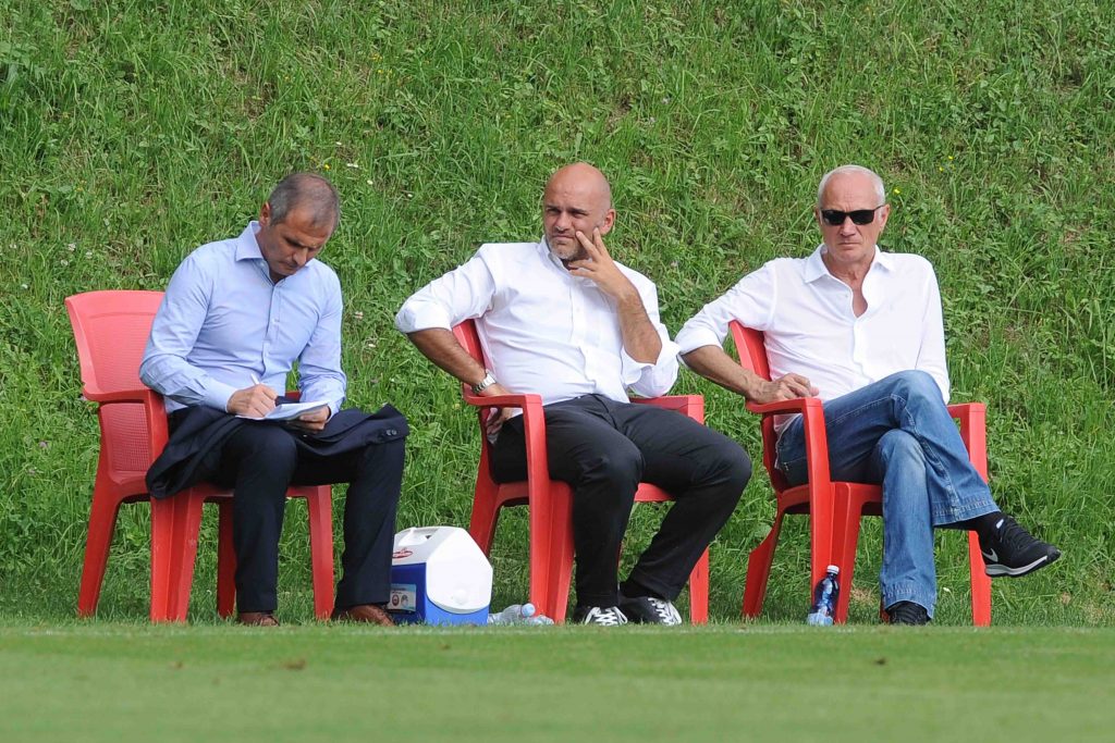 CLUSONE 20 LUGLIO 2016 AMICHEVOLE CAMPIONATO STAGIONE 2016/17 ATALANTA - GIANA ERMINIO PH ALBERTO MARIANI NELLA FOTO , gabriele zamagna, luca percassi , antonio percassi