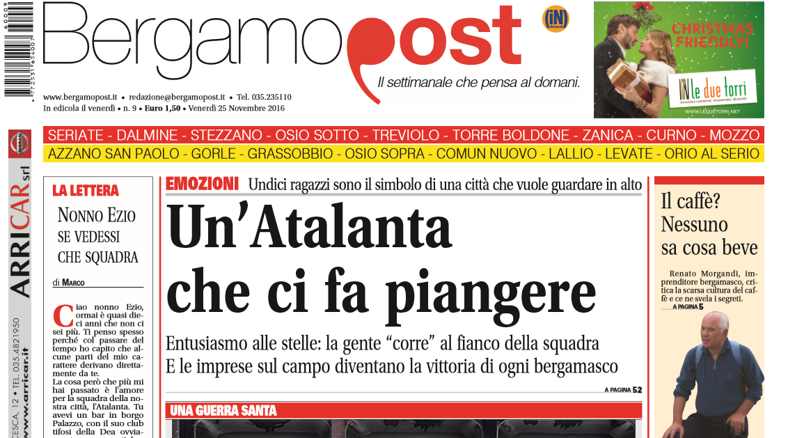 Cosa c’è nel nuovo BergamoPost che dal 25 novembre è in edicola