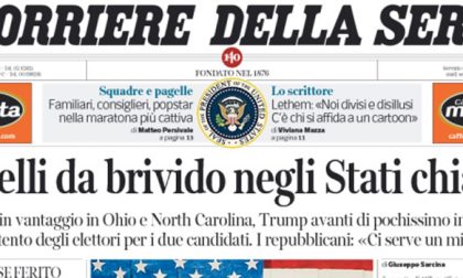 Le prime pagine dei giornali mercoledì 9 novembre 2016