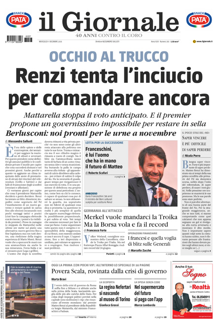[NAZIONALE - 1] GIORN/INTERNI/PAG-PRIMA ... 07/12/16