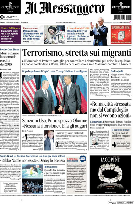 Le prime pagine di oggi