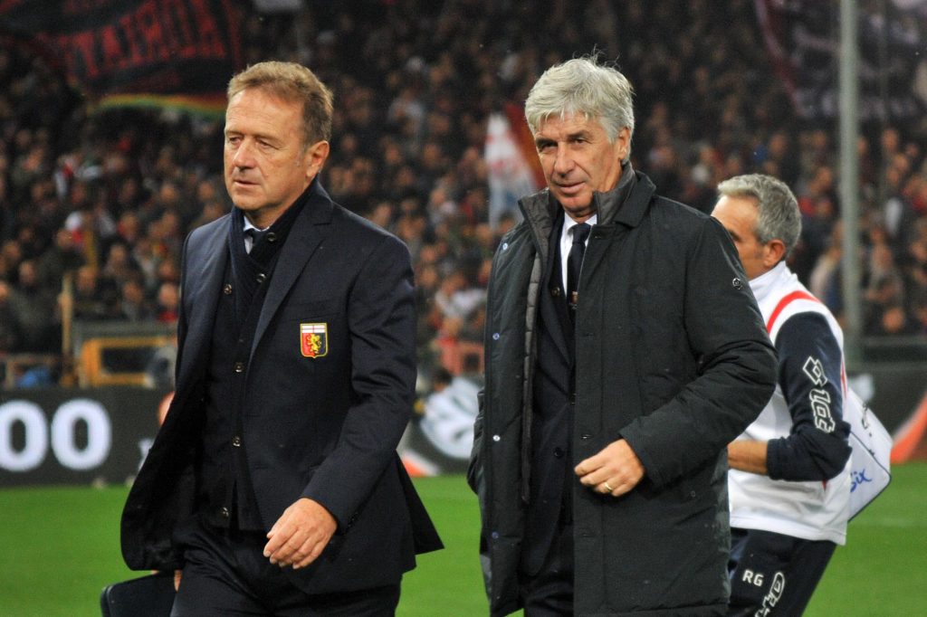 FOTO IPP/Valentina Martini Genova 24-11-2014 Serie A 2014/2015 Genoa - Palermo NELLA FOTO Gasperini e il vice allenatore Gritti