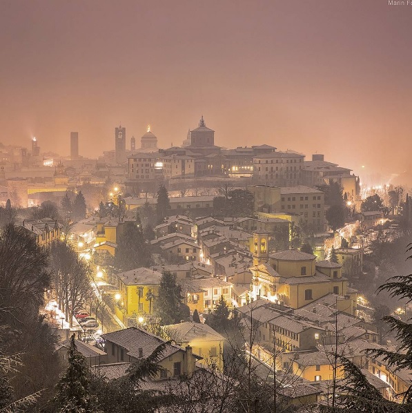 Città Alta e la neve – Marin Forcella