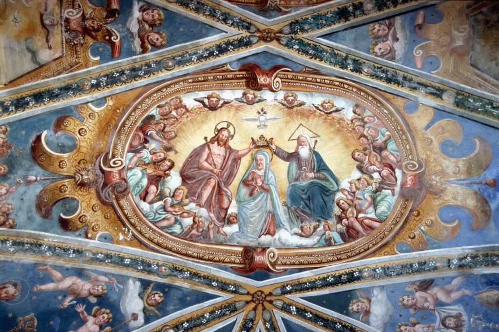 Baschenis il Vecchio sec. XVII, Incoronazione della Madonna-Chiesa della Santissima Trinità