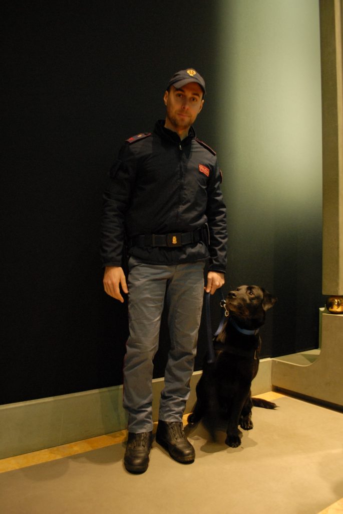 Matteo Palladinetti e il cane Leo