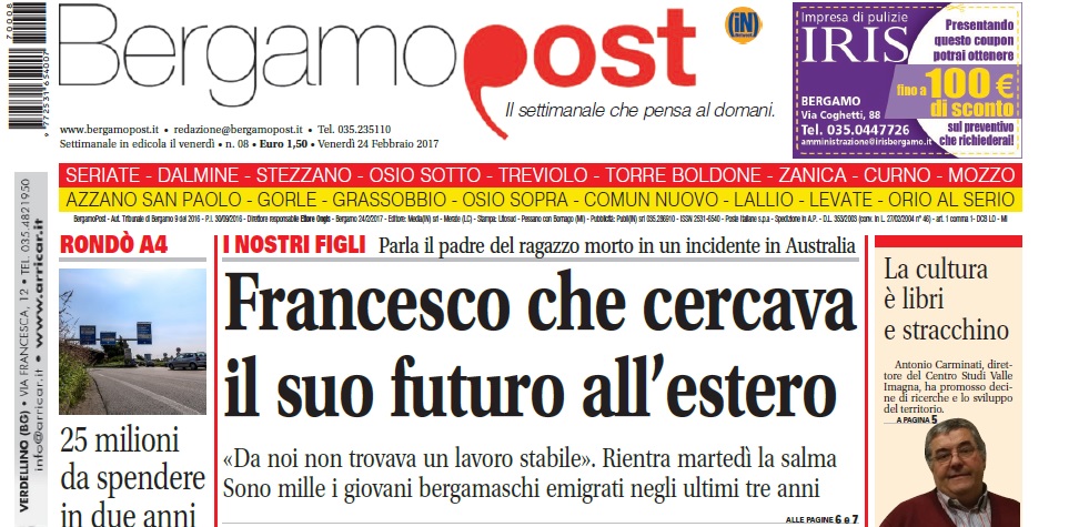 Cosa c’è nel nuovo BergamoPost che dal 24 febbraio è in edicola