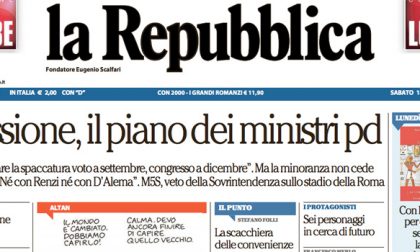 Le prime pagine dei giornali Sabato 18 febbraio 2017