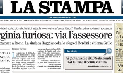 Le prime pagine dei giornali giovedì 9 febbraio 2017
