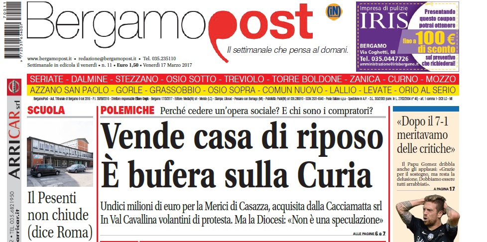 Cosa c’è nel nuovo BergamoPost che dal 17 marzo è in edicola