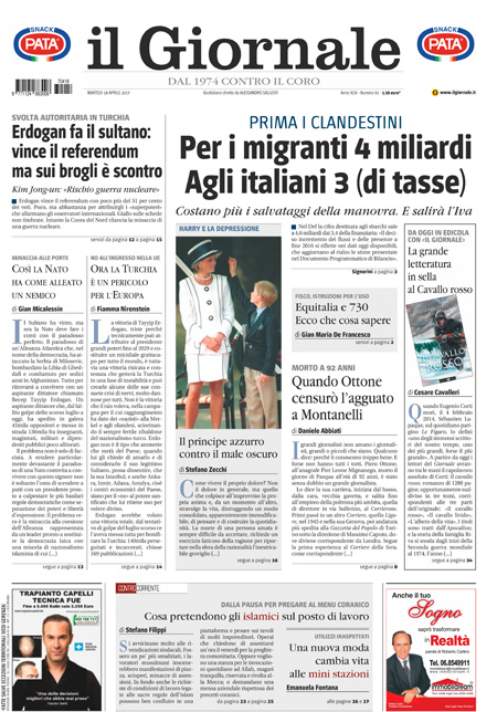 [NAZIONALE - 1] GIORN/INTERNI/PAG-PRIMA ... 18/04/17
