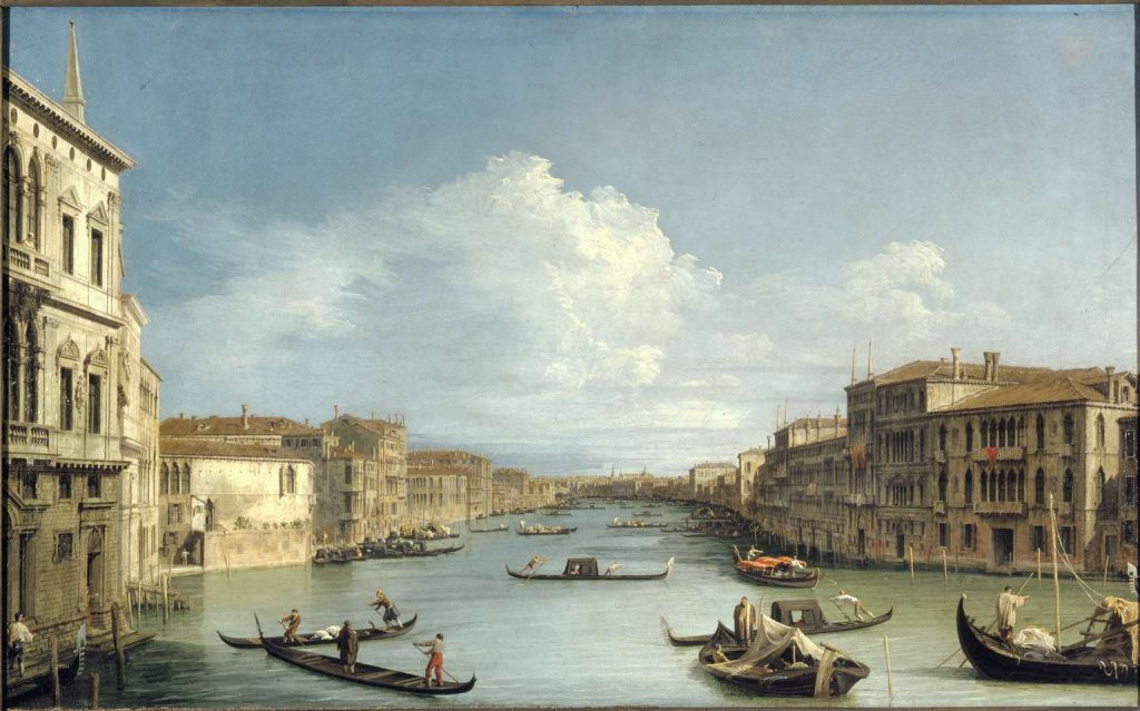 Canaletto, Il Canal Grande da palazzo Balbi