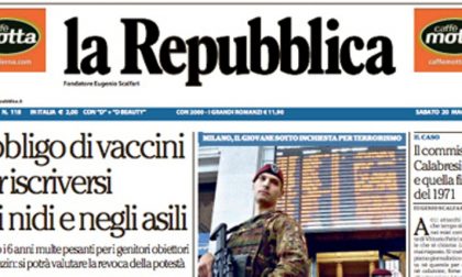 Le prime pagine dei giornali sabato 20 maggio 2017