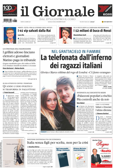 [NAZIONALE - 1] GIORN/INTERNI/PAG-PRIMA ... 15/06/17