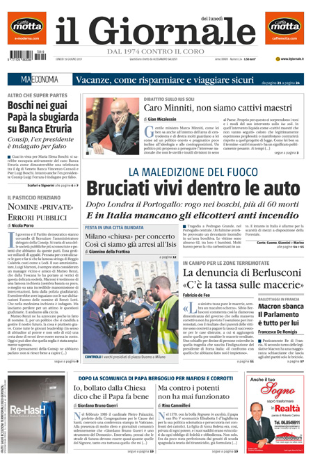 [NAZIONALE - 1] GIORN/INTERNI/PAG-PRIMA ... 19/06/17