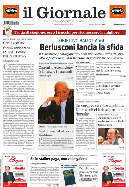[NAZIONALE - 1] GIORN/INTERNI/PAG-PRIMA ... 22/06/17