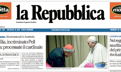 Le prime pagine dei giornali venerdì 30 giugno 2017