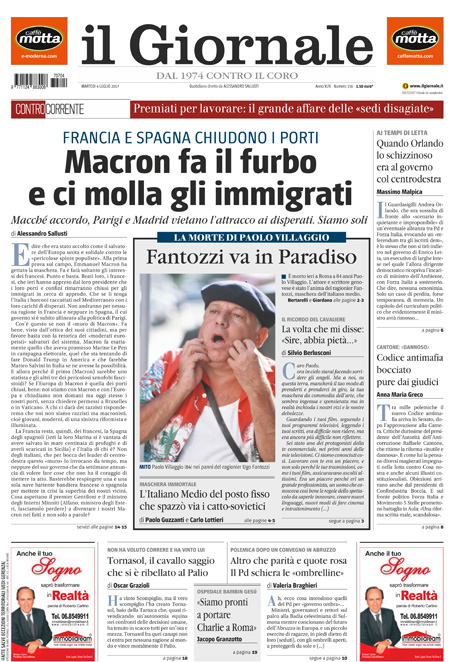 [NAZIONALE - 1] GIORN/INTERNI/PAG-PRIMA ... 04/07/17