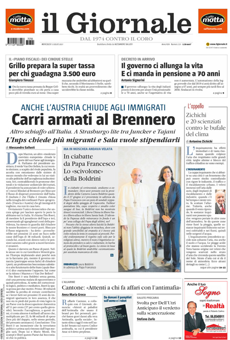 [NAZIONALE - 1] GIORN/INTERNI/PAG-PRIMA ... 05/07/17