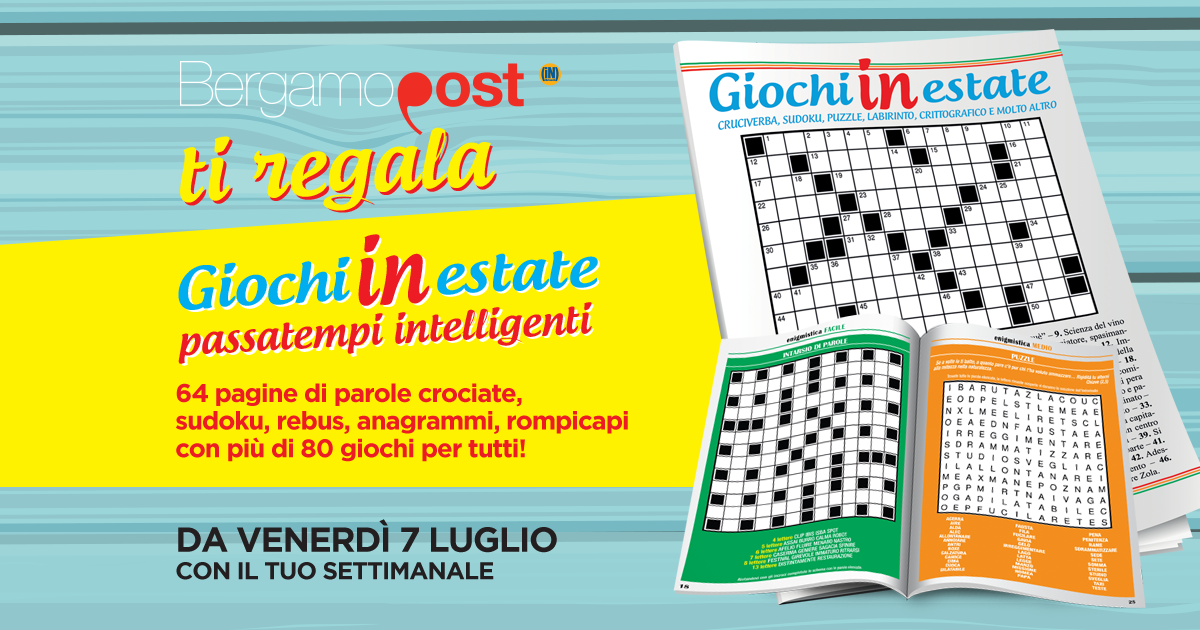 Giochi in estate, da oggi in regalo con il nostro settimanale cartaceo