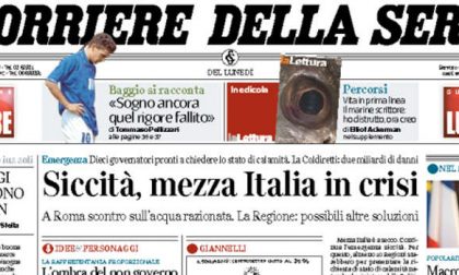 Le prime pagine dei giornali lunedì 24 luglio 2017