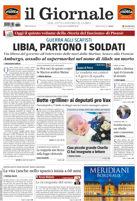 [NAZIONALE - 1] GIORN/INTERNI/PAG-PRIMA ... 29/07/17