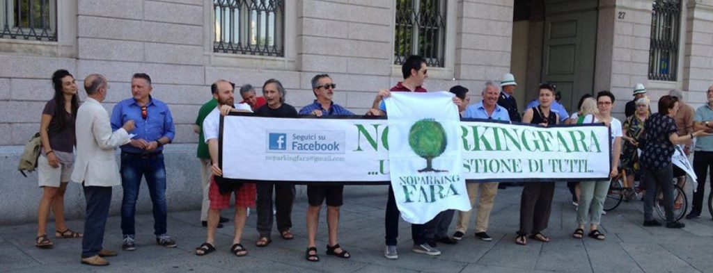 La sinistra bergamasca che dice no al parcheggio a nove piani in Fara