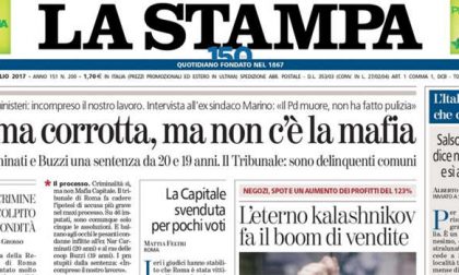 Le prime pagine dei giornali venerdì 21 luglio 2017