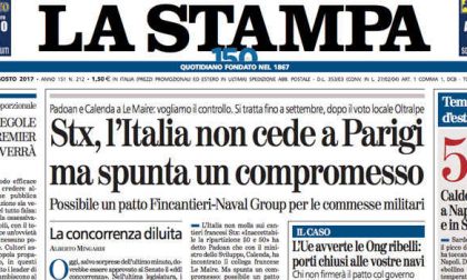 Le prime pagine dei giornali mercoledì 2 agosto 2017