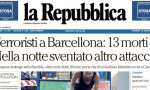 Le prime pagine dei giornali venerdì 18 agosto 2017