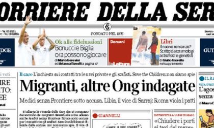 Le prime pagine dei giornali sabato 5 agosto 2017