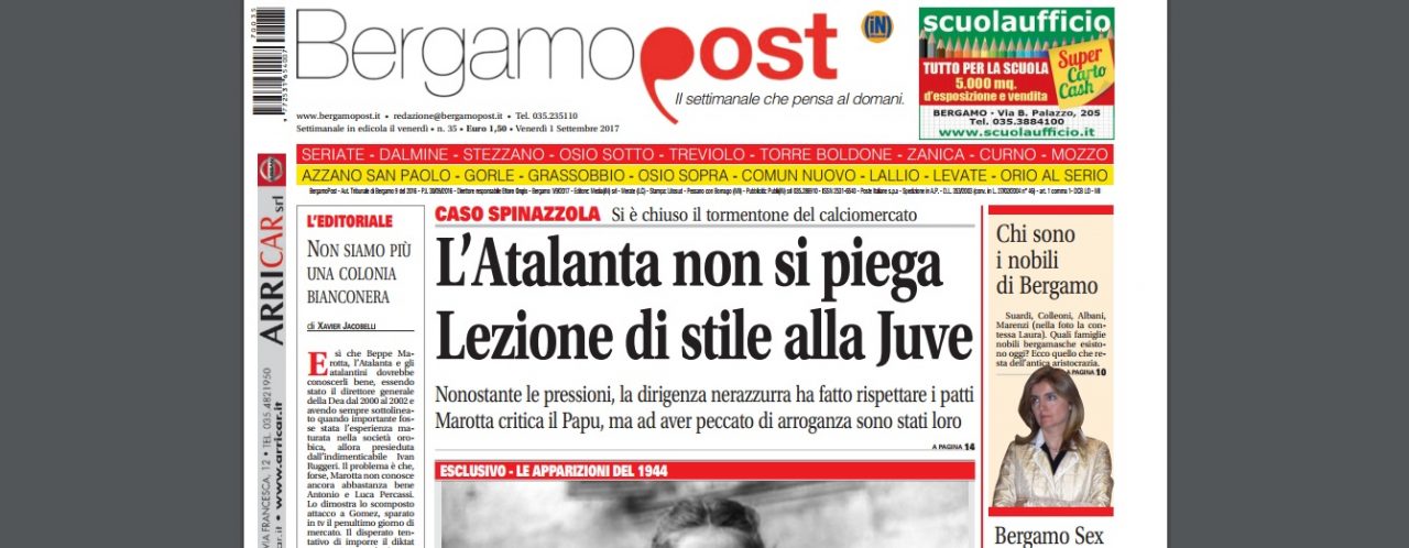 Cosa c’è nel nuovo BergamoPost che dall’1 settembre è in edicola