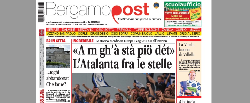 Cosa c’è nel nuovo BergamoPost che dal 15 settembre è in edicola