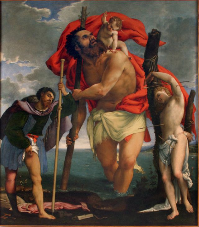 San Cristoforo e i santi Rocco e Sebastiano