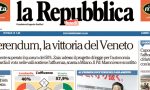 Le prime pagine dei giornali lunedì 23 ottobre 2017