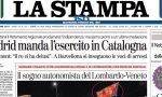 Le prime pagine dei giornali giovedì 5 ottobre 2017