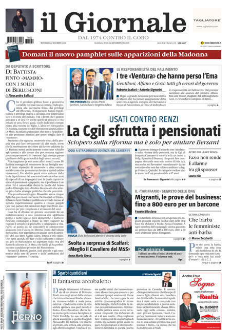 [NAZIONALE - 1] GIORN/INTERNI/PAG-PRIMA ... 22/11/17